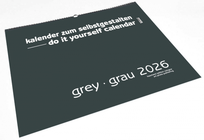 GREY . GRAU BLANKOKALENDER . DIY . BASTEL . SELBSTGESTALTEN